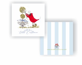 Bird Lover Gift Tag, Watercolor Bird Tags, Cardinals Gift Tag, Bird Lover Gift, Gift for bird Watcher