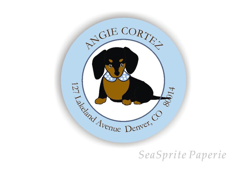 Dog address labels stickers Address Labels with Dog Makes Ideal Gift for Dog Owner image 1