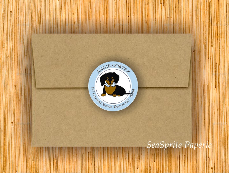 Dog address labels stickers Address Labels with Dog Makes Ideal Gift for Dog Owner image 2