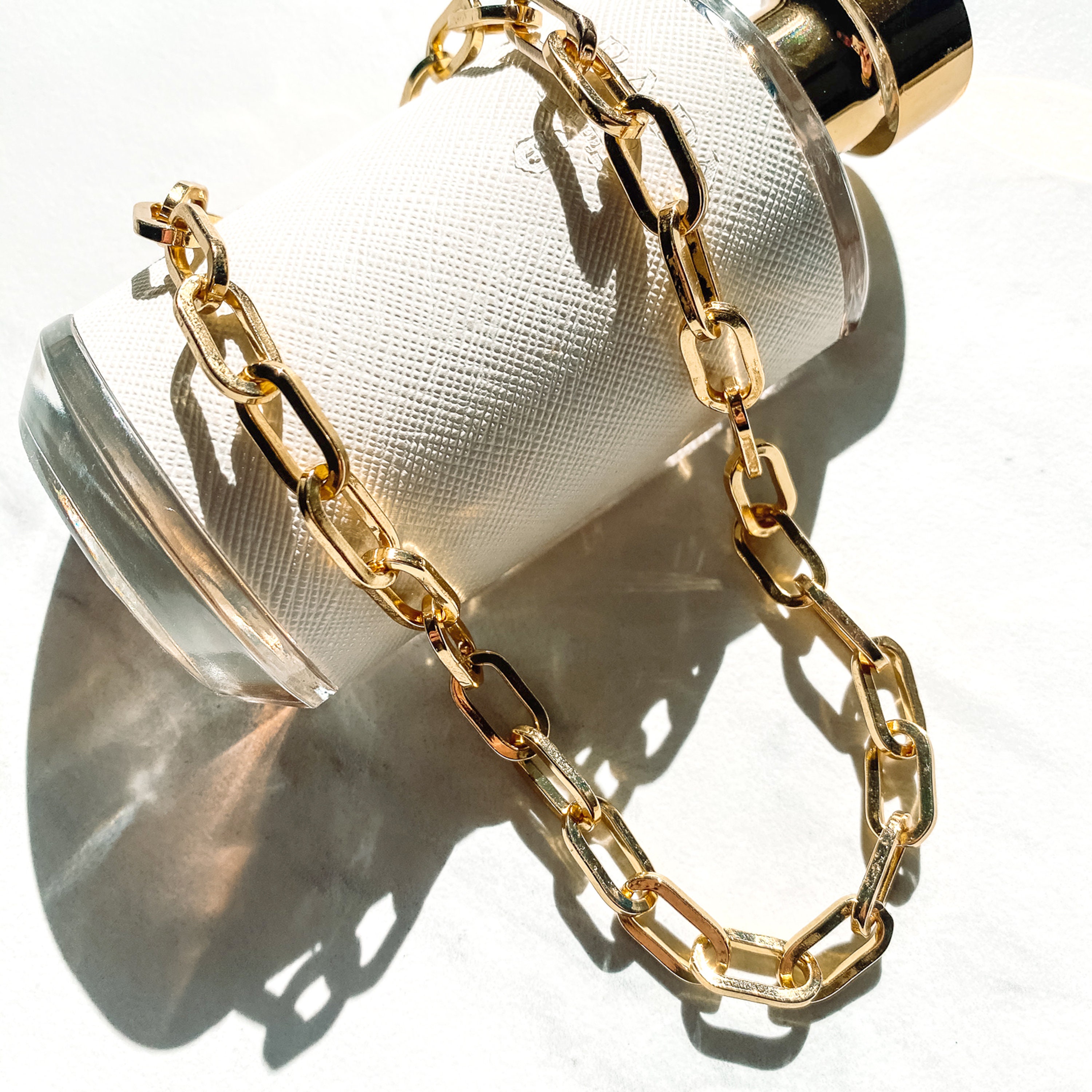 Infinity Chain Link Necklace Chunky Chain Gold Filled Choker Etsy UK