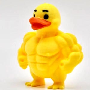 Muscular Fitness Duck, Ducking, Dashboard Buddy, Custom Duck, Get Ducked