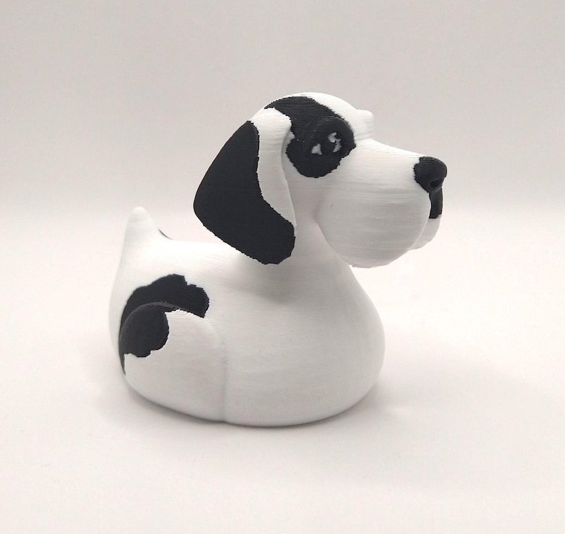 Harlequin Great Dane Duck - 3D Printed image 1
