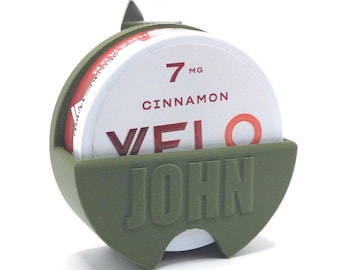Customizable Dip, Chew, Snuff, Tobacco, Nicotine Pouch Can Visor Clip, Holster for Various Brands and Sizes Father's Day