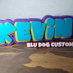 Personalized Custom Desk Decor, Multicolor 3D Name Sign, Teacher Gift, Desk Name Sign, Desk Name Plate, Office Decor, Door Sign