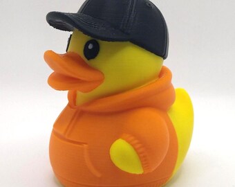 Duck Wearing a Hoodie and a Ball Cap - Many Color Options Available