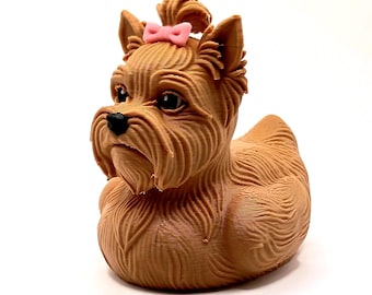 Yorkshire Terrier - Yorkie Duck- 3D Printed Dashboard Buddy