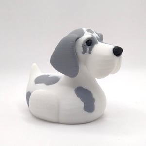 Harlequin Great Dane Duck, Dashboard Buddy, Ducking, Custom Duck, Get Ducked