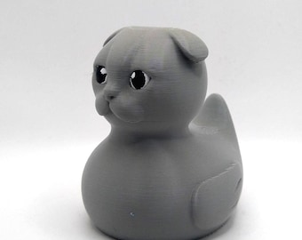 English Fold Cat Duck - 3D Printed