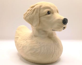 Golden Retriever Duck - 3D Printed Dashboard Buddy