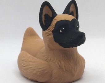 Belgian Malinois Duck, Dashboard Buddy, Ducking, Custom Duck, Get Ducked