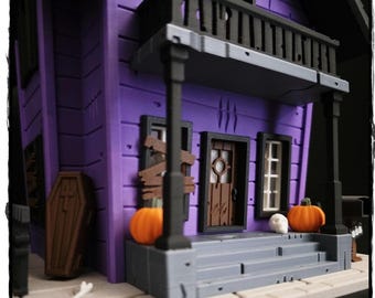 Spooky Halloween House Candy Dish Container