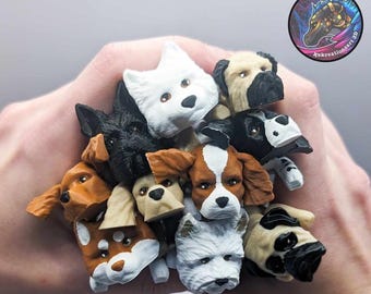 Dogs Flexible Articulating Fidget with Optional Dog House or/and Dog Bed Many Breeds