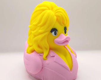 Country Music Queen Duck | Singer Inspired Duck Figurine 3D Printed