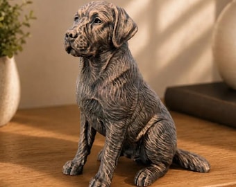 Sitting Labrador Retriever Statue Figurine | Hand-Finished Figurine | Unique Dog Lover Gift & Home Decor