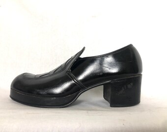 mens vintage platform shoes