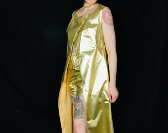 j crew gold lame dress Jluxlabel Women's Kaleah Metallic Maxi Dress
