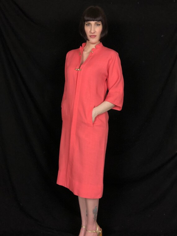 Vintage 1960's Pauline Trigere A-Line Shift Dress… - image 6