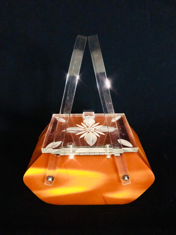 STUNNING Vintage 1950's Fire Tiger's Eye Buttersco