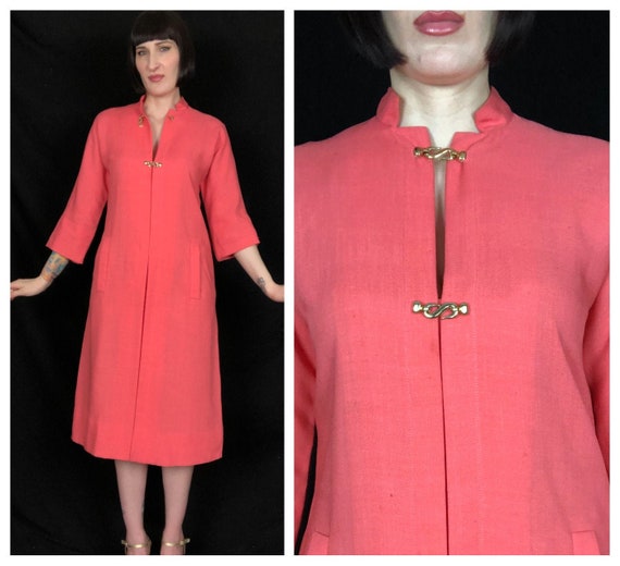 Vintage 1960's Pauline Trigere A-Line Shift Dress… - image 1