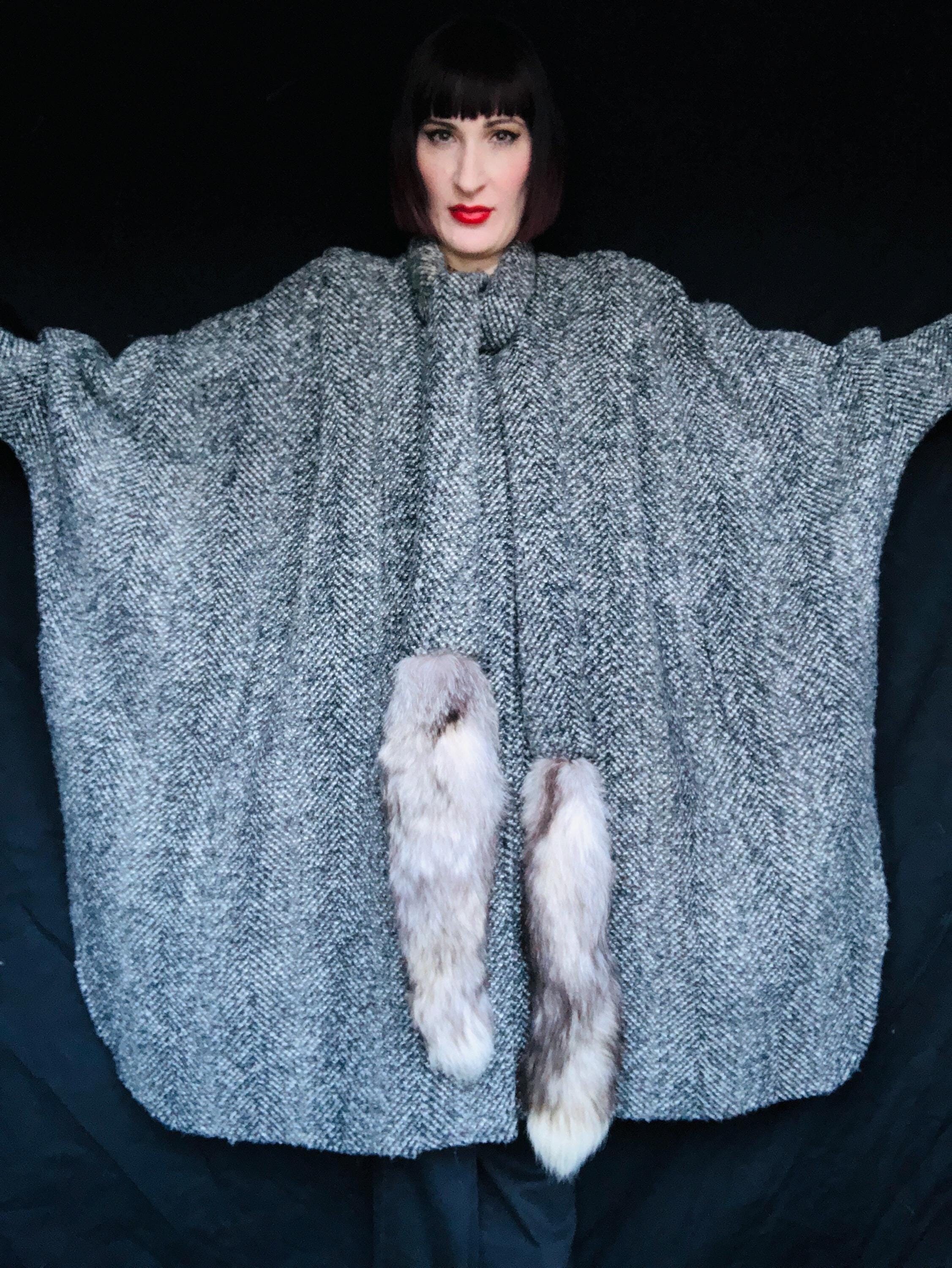 80s Wool Poncho - Etsy