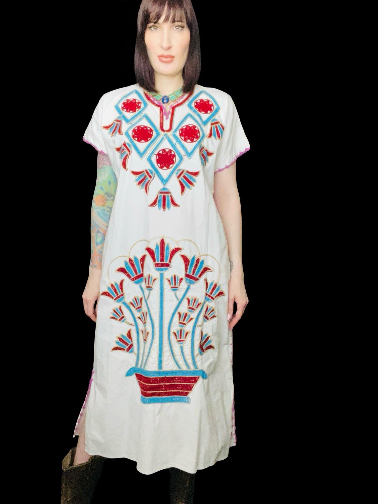 knee length dresses for ladies Cairo Blue Maxi Dress
