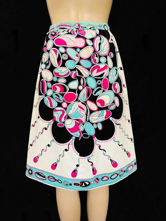 EMILIO PUCCI Vintage 1960's Psychedelic Geometric… - image 1