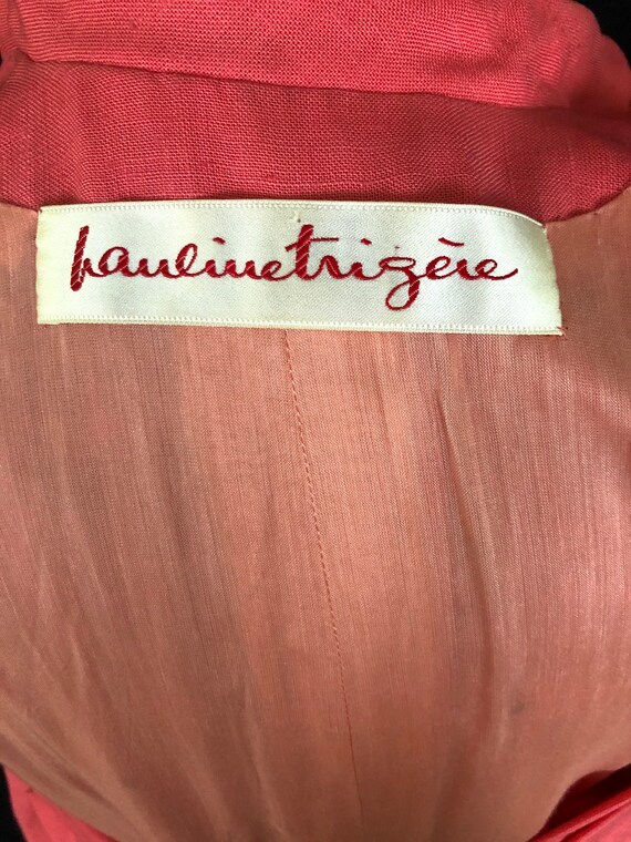 Vintage 1960's Pauline Trigere A-Line Shift Dress… - image 10