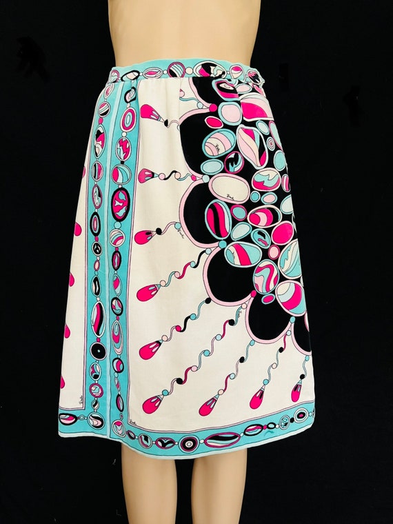 EMILIO PUCCI Vintage 1960's Psychedelic Geometric… - image 2