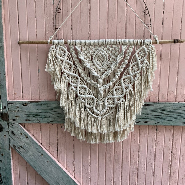 Layered Medium Macrame Wall Hanging, Macrame Wall Art,