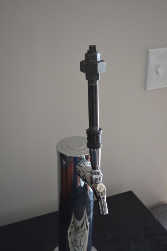 Items similar to Black Iron Pipe Tap Handle Small Industrial Beer Tap
