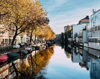 Amsterdam River Reflection Photo || Fine Art Photography