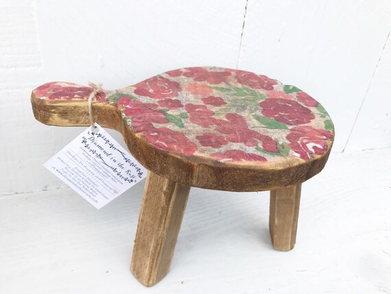Milking Stool Plant Stand Farmhouse Style Decorative Step Etsy