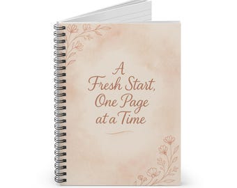 Een frisse start, pagina voor pagina met spiraalvormig notitieboek | Geregeld dagboek