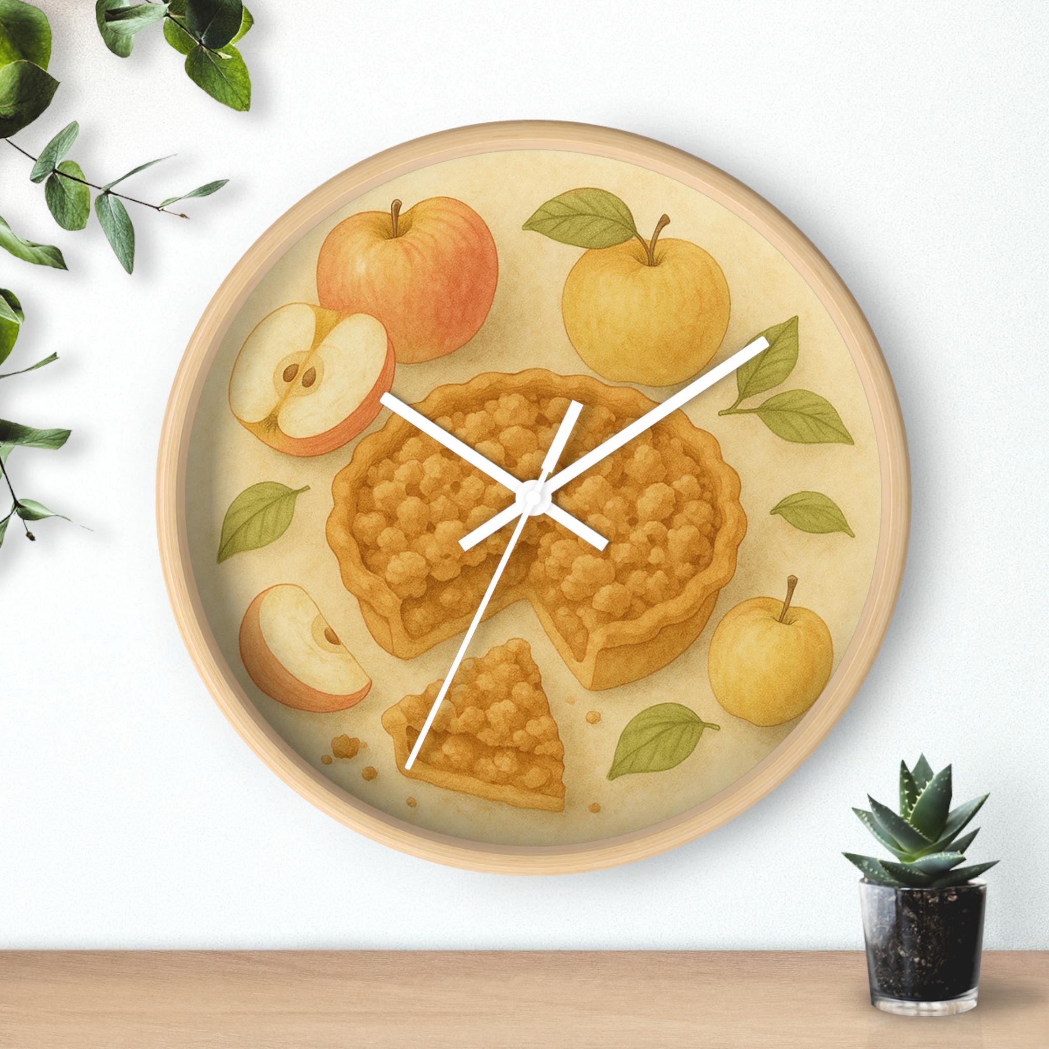 Vintage Apple Wall Clock - Etsy