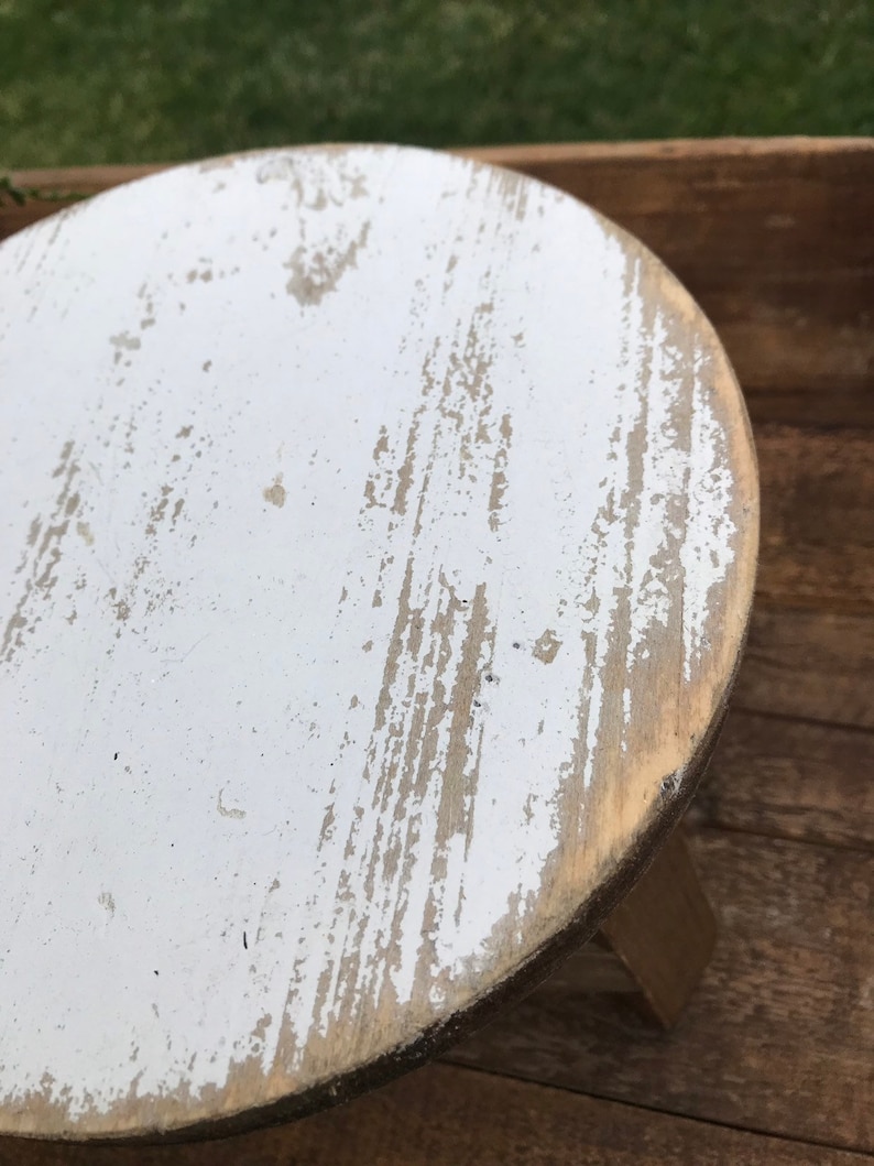 Milking Stool Style / Garden Plant Stand / Farmhouse Style Decorative ...