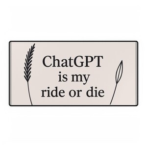 ChatGPT-bureaumat - inspirerend thuiskantoordecor, grappig cadeau voor programmeurs, techliefhebbers, schrijvers, motiverend accessoire voor de werkruimte, ChatGPT is