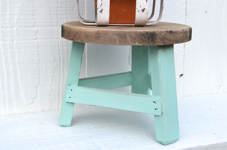 Milking Stool Style Garden Plant Stand Farmhouse Style Etsy