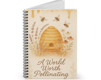 Bijenkorf bestuiver notitieboek spiraalgelijnd | Tijdschrift voor het behoud van imkers