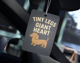 Dachshund Car Air Freshener | Cute Pet Lover Gift, Dog Lover Decor, Tiny Legs Heart | Car Accessories, Pet Gifts, Home Fragrance