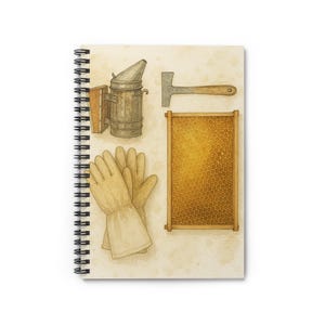 Bienenzüchter Spiralblock - Perfekt für Imkerei Notizen, Bienen Liebhaber Journal, Natur Geschenk, Gartenarbeit Planer, umweltfreundliches Briefpapier