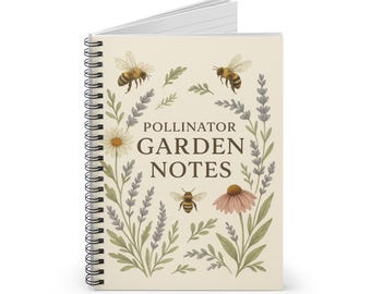 Notitieboek Pollinator Garden | Spiraal geregeerde tuintips