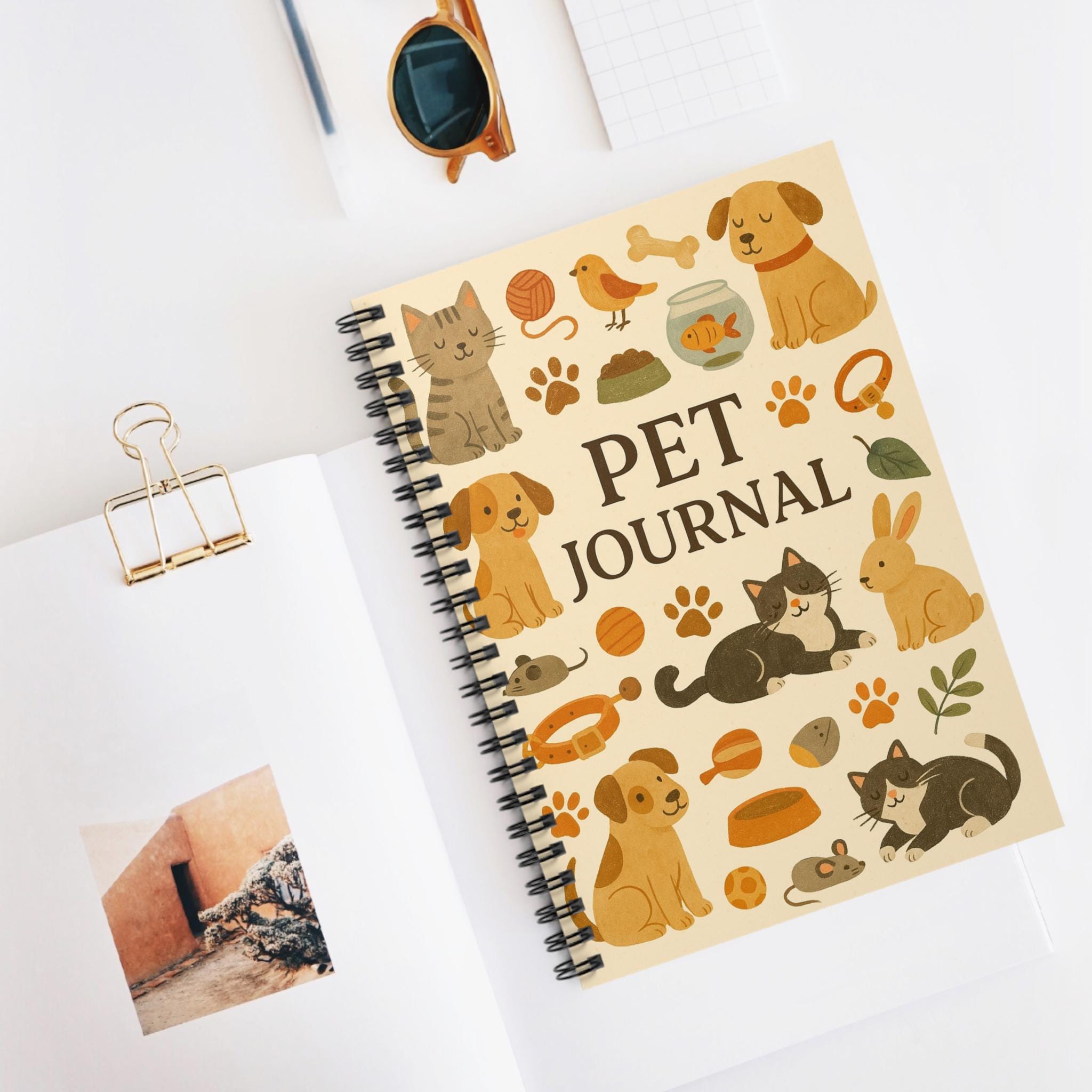 Pet Journal Example Pet Journal - Cute Animal Design, Perfect for Pet Lovers, Gifts for Pet ...