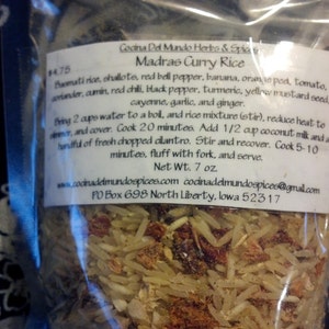 Madras Curry Rice Vegan