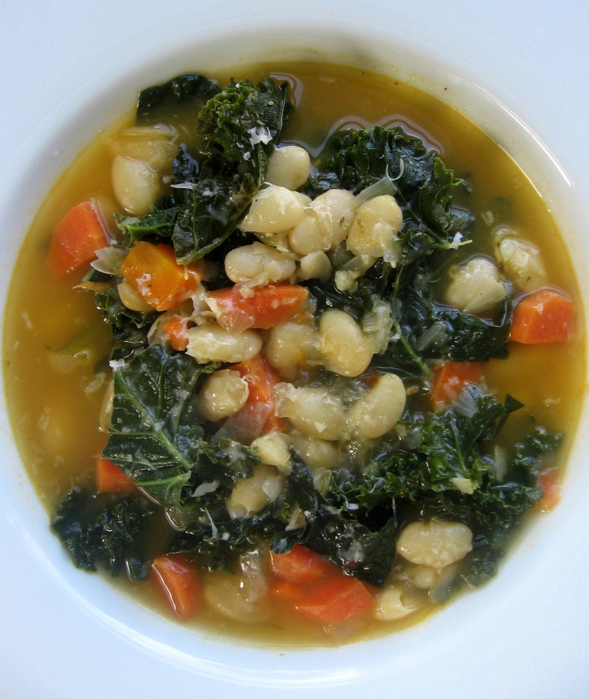 Quick Kale and White Bean Stew, Vegan