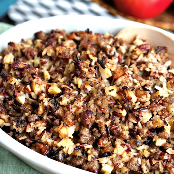 Wild Apple Pecan Rice Mix, Wild Rice Stuffing, Wild Rice & Apple Pecan Stuffing Mix, Vegan