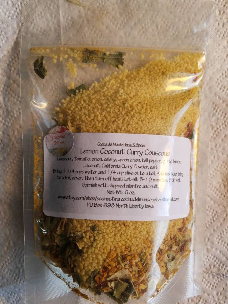 Lemon Coconut Curry Couscous | Etsy