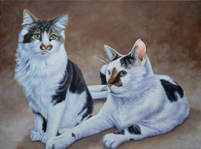 100 HANDPAINTED Pet Portrait Oil Painting on Canvas Not Etsy