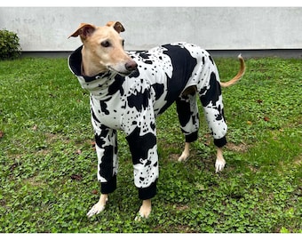 Greyhound Pajamas, Greyhound Fleece Pajamas, Greyhound Costume, Greyhound Cow Onesie