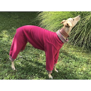 Greyhound Pajamas, Greyhound Fleece Pajamas, Galgo Pajamas, Dog Pajamas, Dog Clothing, Dog Outfit