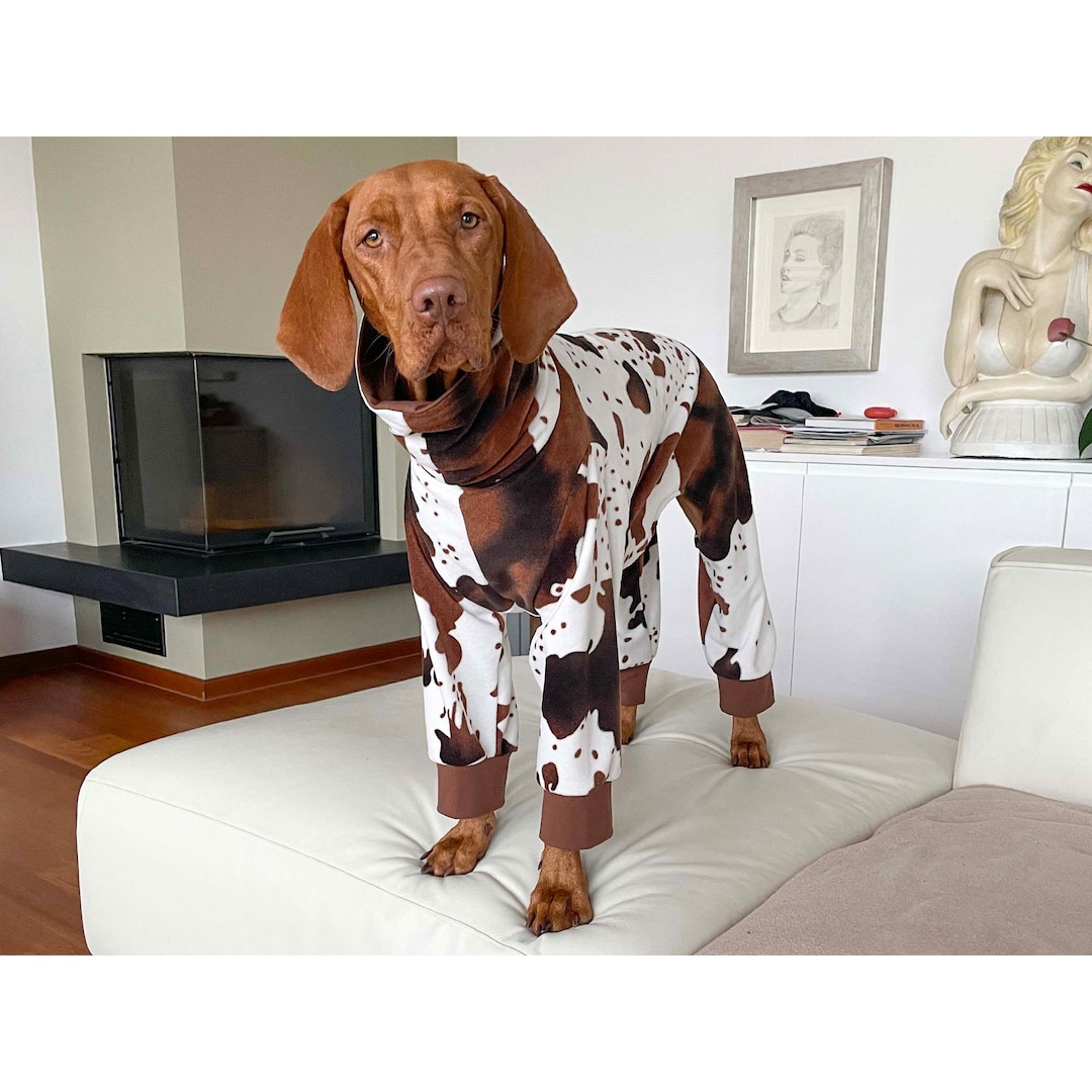Vizsla Pajamas, Vizsla Fleece Pajamas, Large Dog Pajamas, Large Dog